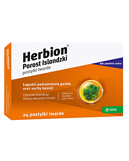 Herbion Porost Islandzki 3 mg , pastylki twarde, 24 szt.