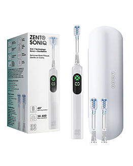 ZENT SoniQ Szczoteczka soniczna do zęb&oacute;w z 4 trybami pracy, biała