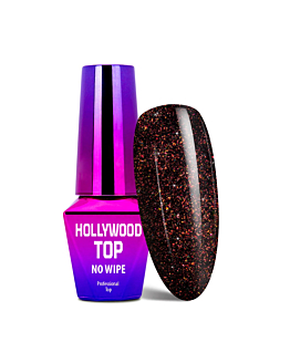 MollyLac Hollywood Re(a)dy To Go Top No Wipe Do Lakierów Hybrydowych 10 g