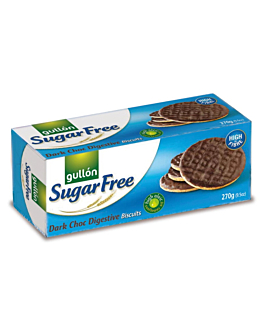 GULLON Ciastka Digestive Dark Choco bez cukru 270 g