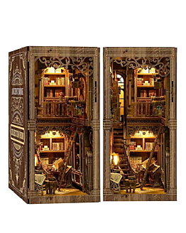 Habarri Miniaturowy domek Book Nook - Księga zaklęć ochronnych