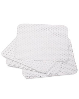 AlleLac Waciki Bezpyłowe Perforowane Białe 5x5 cm 540 szt
