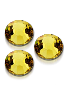 Allepaznokcie Cyrkonie Swarovski SS10 226 Light Topaz Ozdoby Do Paznokci 50 szt