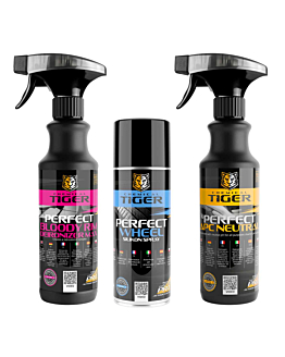 Chemical Tiger Płyn do czyszczenia felg Bloody Vampire Krwawa felga 500 ml + Czernidło 400 ml + APC NEUTRAL Środek czyszczący  500 ml