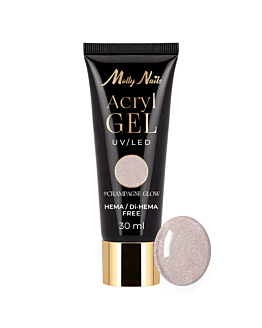 MollyNails Akrylożel Żel Budujący Do Przedłużania Paznokci Champagne Glow 30 ml