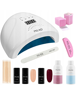 INLAQ Zestaw Startowy do Manicure Hybrydowego