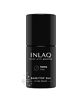 INLAQ Baza/Top Hybrydowy 2w1 do paznokci, 6 ml