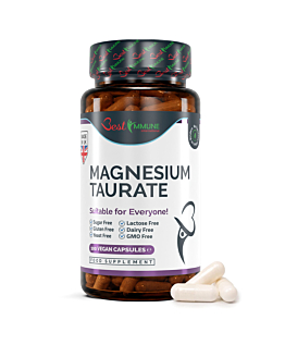Best Immune Magnez Naturalny Taurynian Magnezu 500mg Produkt najwyższej jakości 100 wegańskich kapsułek Idealne proporcje Zwiększona biodostępność