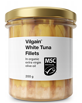 Vilgain Filety z białego tuńczyka w BIO oliwie z oliwek extra virgin 200 g
