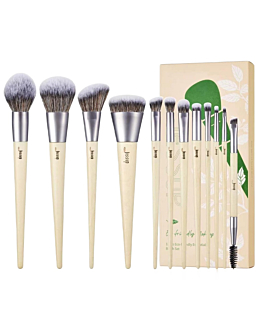 JESSUP Eco-Friendly Makeup Brush zestaw ekologicznych pędzli do makijażu T327 12szt.
