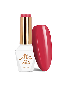 MollyNails Flamingo Strawberry Lakier Hybrydowy UV LED Nr 147 8 g