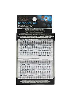 Ardell Individual Combo Pack zestaw 56 kępek rzęs 6-pack Black