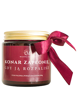 Malena Candles Konar Zapłonie, Gdy Ją Rozpalisz świeca sojowa zapachowa 120 ml