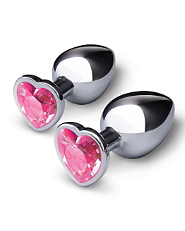 b-Vibe Jewel Heart Training Set korki analne 2szt.