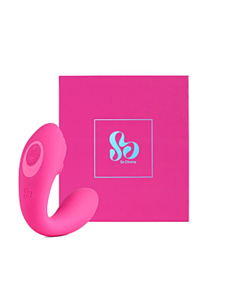 So Divine Wibrator punktu G z funkcją ssania w kolorze różowym - Pearl Vibe G-spot Suction Stimulator Pink