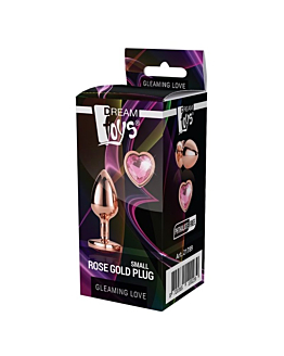 Korek Analny Gleaming Love Rose Gold Plug Small Dreamtoys