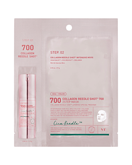VT COSMETICS Collagen Reedle Shot 700 2 Step Mask 1 szt Dwuetapowa kuracja do twarzy