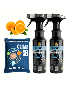 Chemical Tiger odmrażacz do szyb lusterek zamków hiszpańska pomarańcza 2x 500 ml,  Pochłaniacz wilgoci 300 g