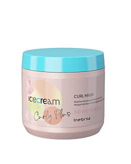 Inebrya Ice Cream Curly Plus nawilżająca maska do włosów kręconych i falowanych, 500ml
