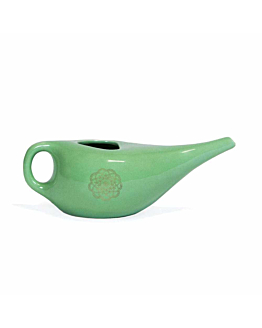 Bodhi ceramiczny irygator do nosa i zatok Neti Pot - zielony