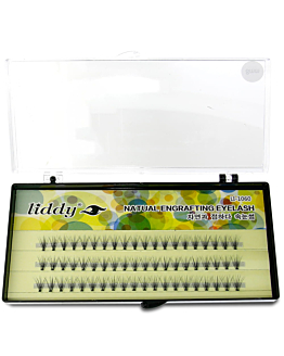 Allepaznokcie Rzęsy Kępki Luksusowe Liddy Czarne 8 mm LI1060
