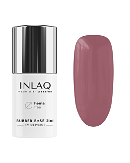 INLAQ Baza Kauczukowa Hybrydowa Rubber Base, Blush, 6 ml