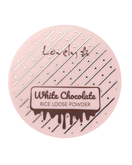 Lovely White Chocolate Loose Powder utrwalający puder ryżowy do twarzy dla każdego typu cery, 8g