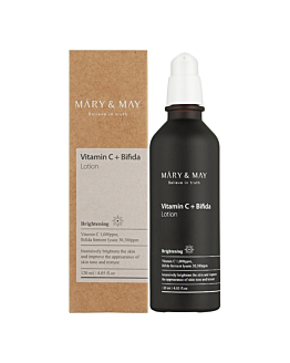 Mary&May Vitamin C + Bifida Lotion 120 ml - Rozjaśniająco-ujędrniająca emulsja do twarzy