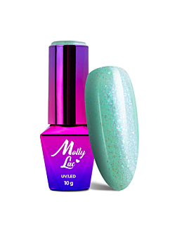 MollyLac Mermaid Whispers Lakier Hybrydowy UV LED Nr 591 Green Sea Of Sin 10 g