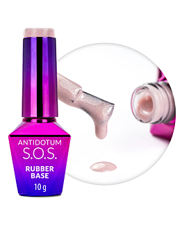 MollyNails S.O.S Antidotum Baza Kauczukowa Elastyczna Endless Flame 10 g