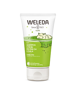 Weleda Kids 2w1 Szampon i płyn do mycia ciała Lively Lime, 150 ml