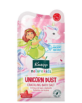 Kneipp Nature Kids Strzelające Kryształki soli do kąpieli Pył Jednorożca, Truskawka 