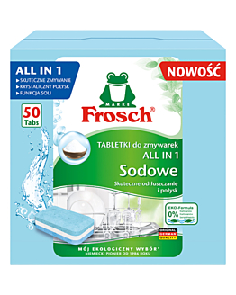 Frosch Sodowe Tabletki do zmywarek All in 1, 50 szt.