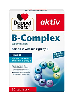 Doppelherz Aktiv B-Complex, Kompleks witamin z grupy B, Tabletki