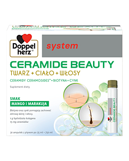 Doppelherz System Ceramide Beauty Smak mango i marakui Płyn, 30 amp. po 25 ml