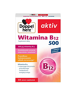 Doppelherz Aktiv Witamina B12 500 Tabletki, 30 szt.