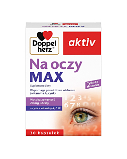 Doppelherz Aktiv Na Oczy Max, Suplement diety wspomagający wzrok, Kapsułki