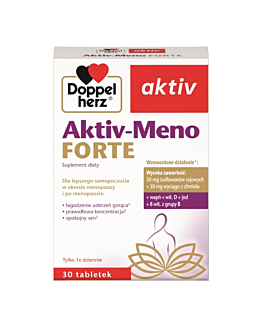 Doppelherz Aktiv-Meno Forte, Preparat łagodzący objawy menopauzy, Tabletki