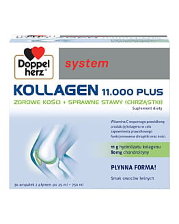 Doppelherz System Kollagen 11.000 Plus, Fiolki z płynem doustnym