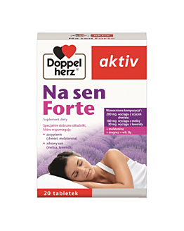 Doppelherz Aktiv Na Sen Forte, Suplement diety poprawiający jakość snu, Tabletki