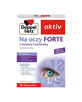 Doppelherz Aktiv Na Oczy Forte, Suplement diety wspomagający wzrok, Kapsułki