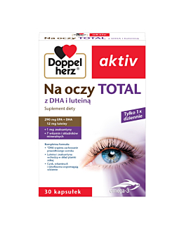 Doppelherz Aktiv Na Oczy Total, Suplement diety wspomagający wzrok, Kapsułki