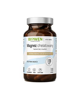 Biowen Magnez Chelatowany Diglicynian Magnezu 850 mg 100 kapsułek