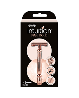 Wilkinson Intuition Rose Gold maszynka do golenia + 10 szt. wkładów