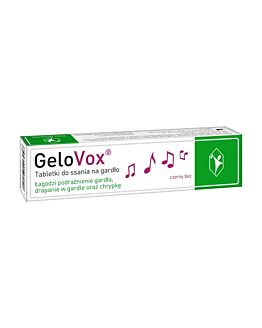 Gelovox Czarny Bez Tabletki do ssania 