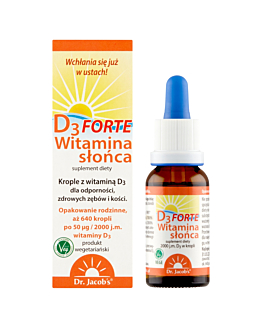 Dr. Jacobs  Witamina słońca D3 Forte, krople
