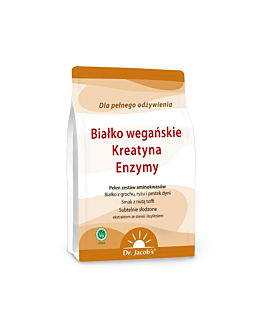 Dr. Jacobs Białko Wegańskie Kreatyna Enzymy Proszek, 1 kg