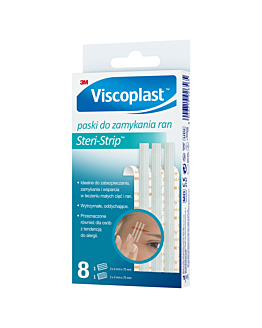 Viscoplast Paski do zamykania ran Steri Strip Białe, 6 MM X 75 MM, 3 MM X 75 MM, 2SZT.