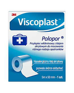 Viscoplast Polopor, Przylepiec włókninowy, 5x0,05m
