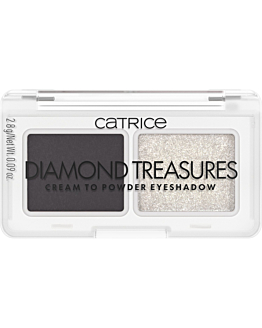 Catrice Diamond Treasures Ombretto in Crema a Polvere, 030 Smokey Diamond